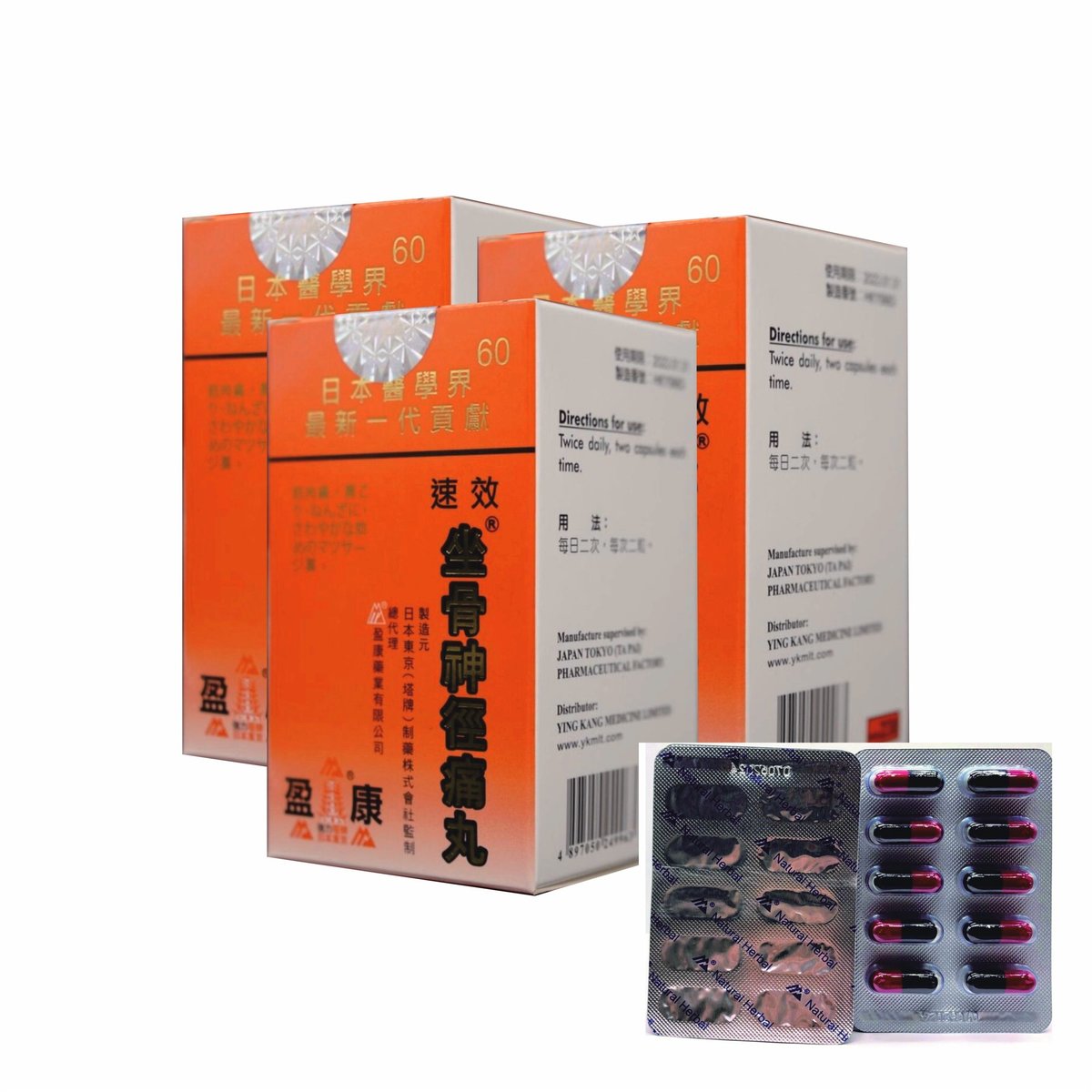 坐骨神徑痛丸 60粒×3＋炎必清